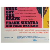 None but the Brave - Original 1965 Window Card